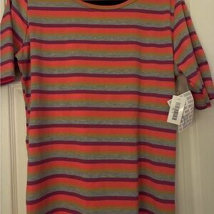 LuLaRoe Multicolor Striped Gigi NWT Size XL